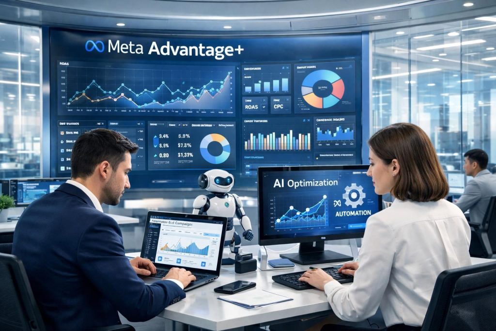 metaがadvantage+の新機能を導入し、広告運用の自動化を強化。効率的な広告配信でビジネス成長をサポートします。