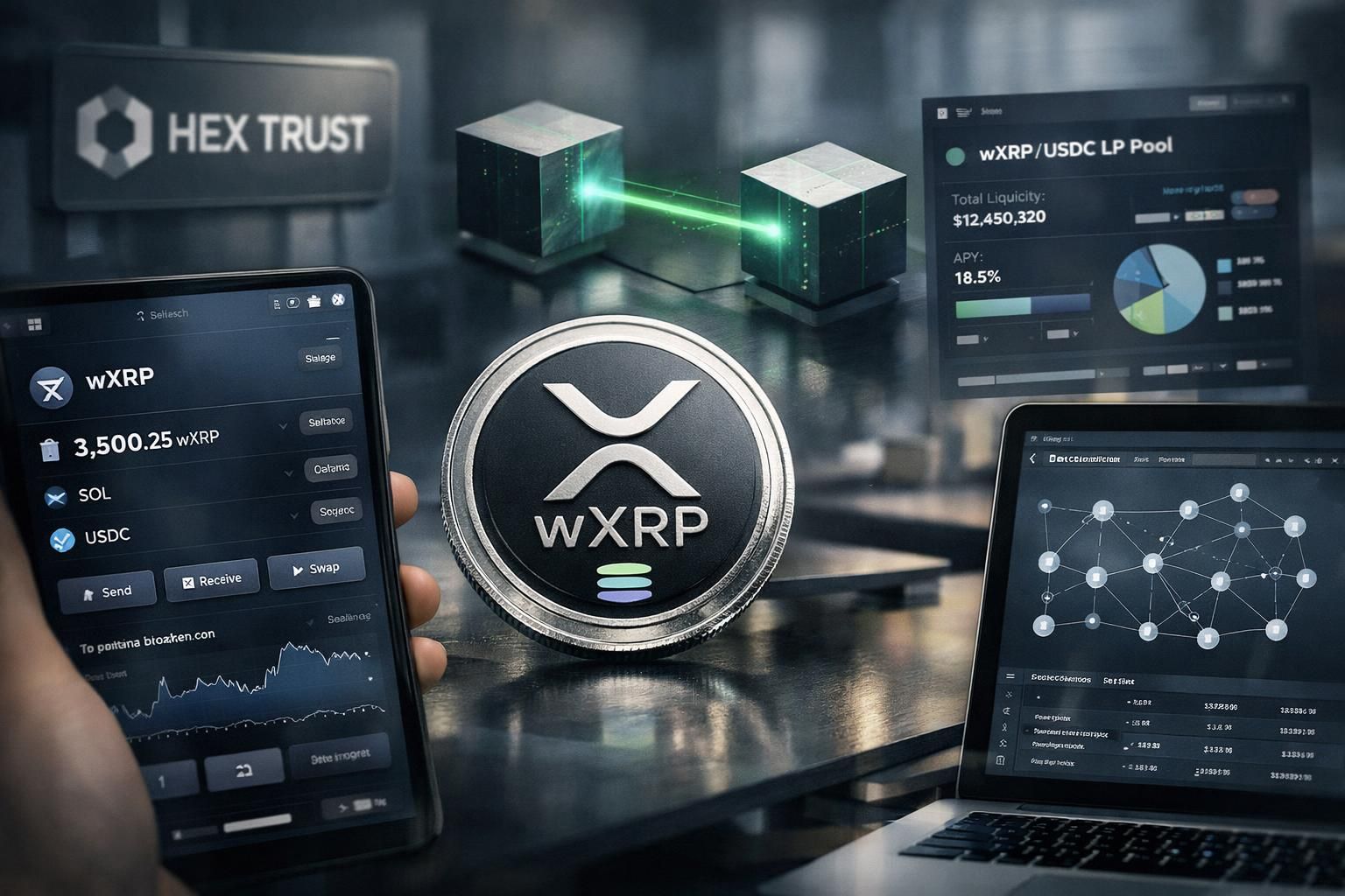 ラップドxrpがsolanaブロックチェーン上で新たにローンチされ、hex trustとlayerzeroが連携して安全かつ効率的な資産の移動を実現。次世代のクロスチェーンソリューションに注目。