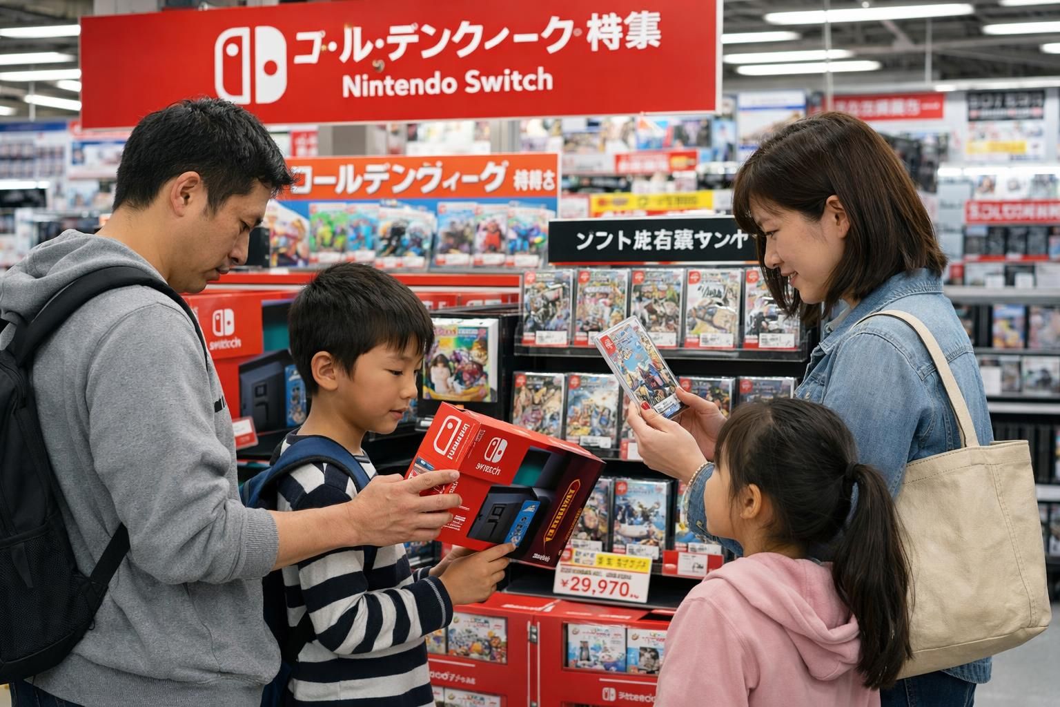 任天堂はゴールデンウィーク前に需要の増加を見込んでおり、新製品やキャンペーンでユーザーを魅了します。最新情報と特別オファーをお見逃しなく。