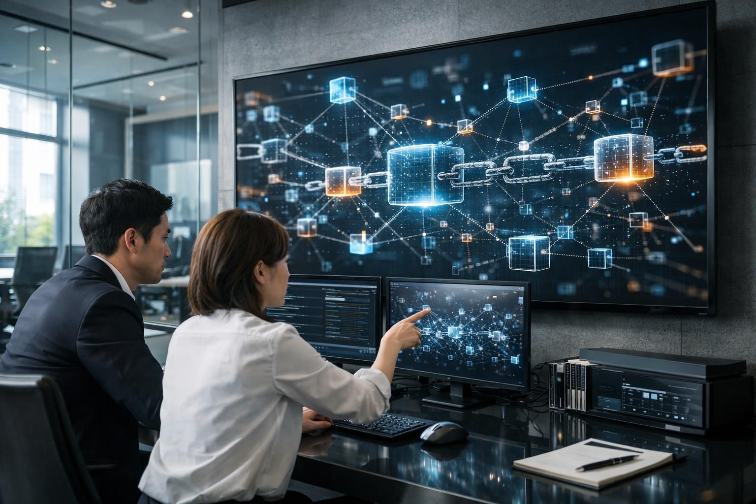 企業が業務効率化とセキュリティ向上のためにブロックチェーン技術を導入する方法とそのメリットを詳しく解説します。