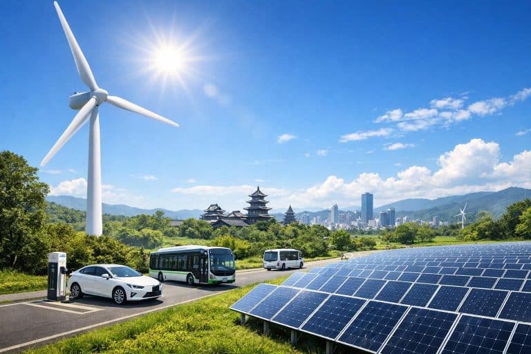 日本が気候目標達成に向けてエネルギー転換を加速し、持続可能な未来を築く取り組みについて解説します。