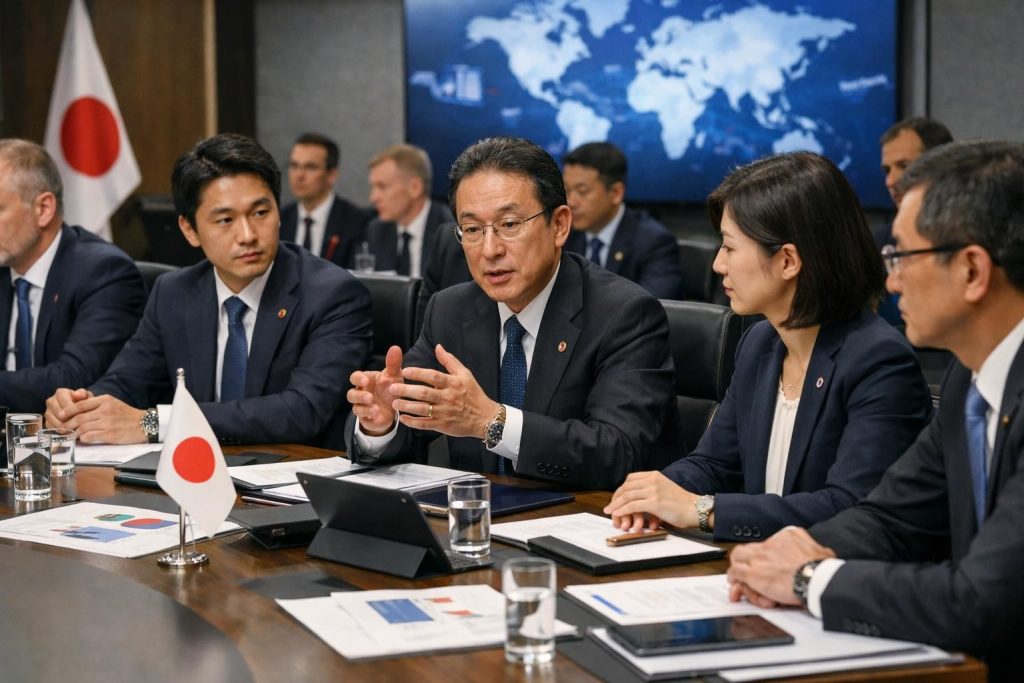 日本が経済安全保障に関する国際協議に積極的に参加し、グローバルな安定と繁栄を目指す取り組みについて紹介します。